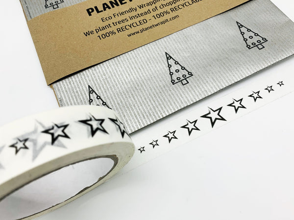 Biodegradable Paper sticky tape (Stars)