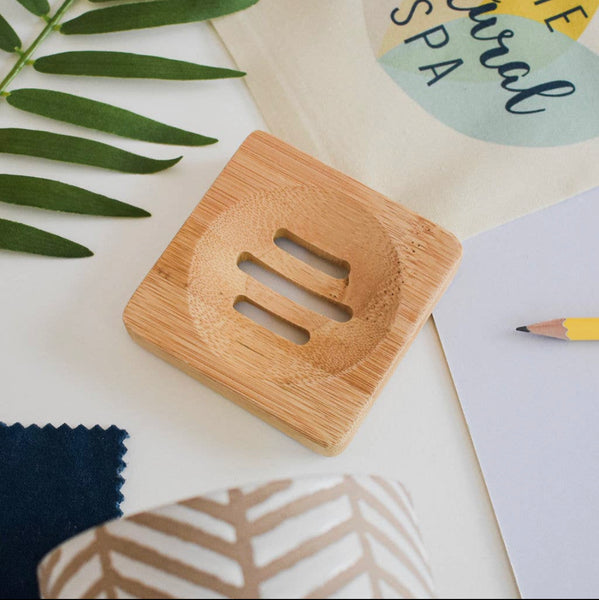 Round Bamboo Soap dish