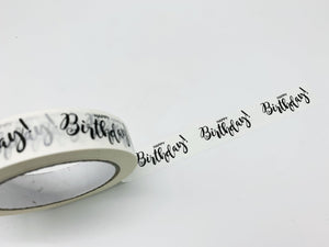 Biodegradable Paper sticky tape (Happy Birthday)