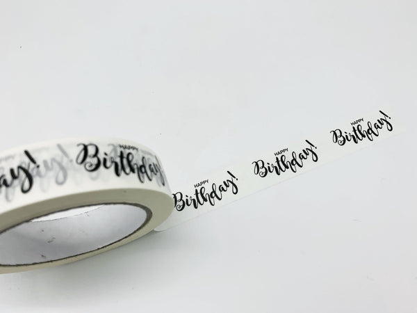 Biodegradable Paper sticky tape (Happy Birthday)