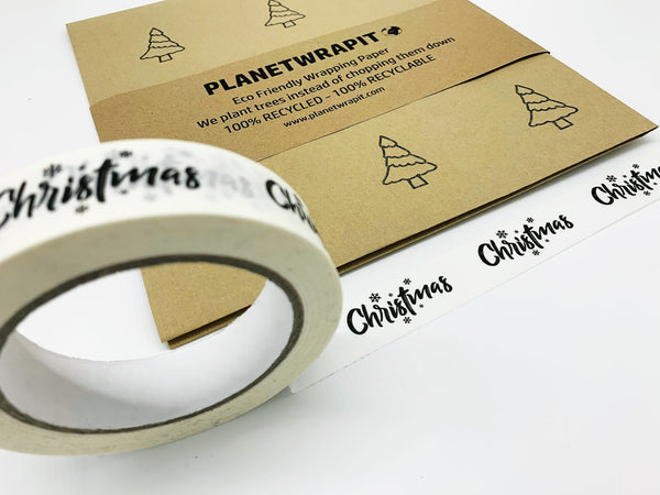 Biodegradable Paper sticky tape (Merry Christmas)