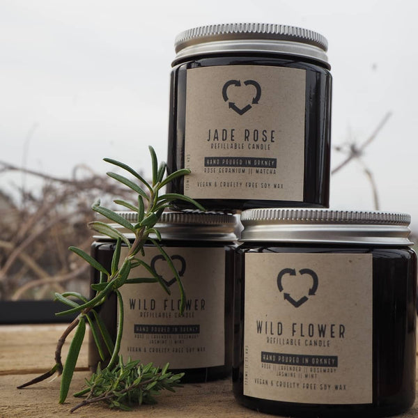 Refillable - Eco Orkney Hand poured candle