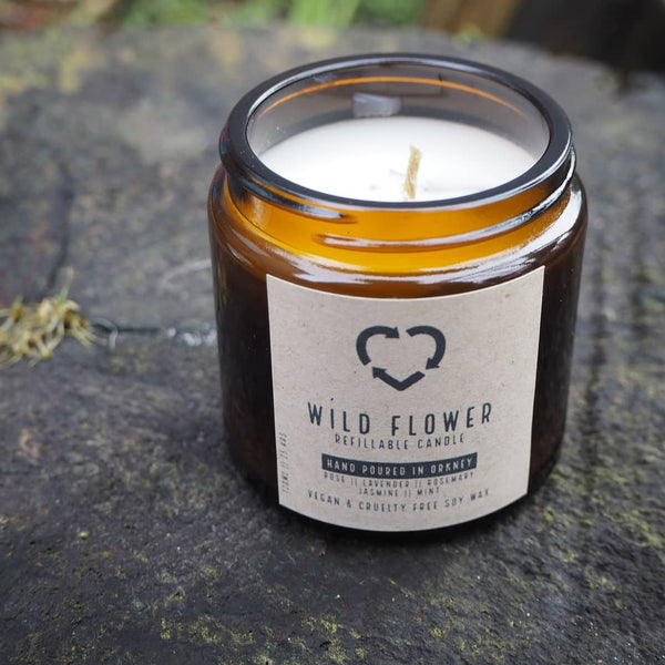 Refillable - Eco Orkney Hand poured candle