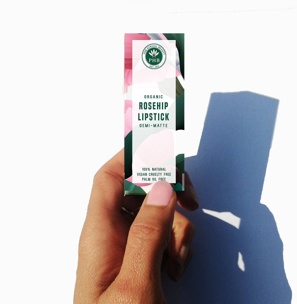 PHB Organic Rosehip Lipstick (Demi-matte) - 3 Shades
