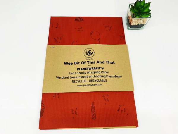 Recycled Kraft Paper Gift Wrapping (Occassion)