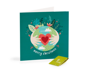 Recycled Christmas Card with seeds (singles)