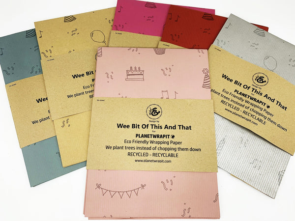 Recycled Kraft Paper Gift Wrapping (Occassion)
