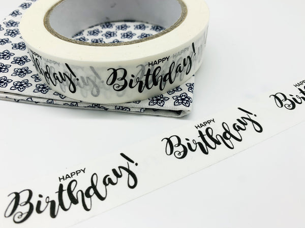 Biodegradable Paper sticky tape (Happy Birthday)