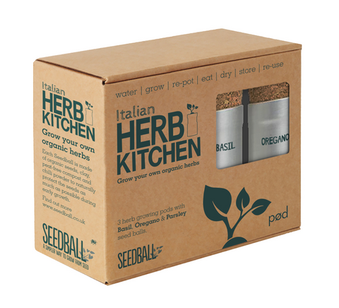 Seedball organic Italian Herb growing kit
