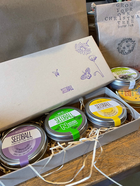 Seedball wildlife gift set seed tins