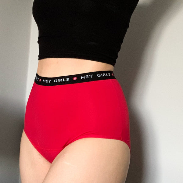 Hey Girls Period Pants - Super Soft cherry red