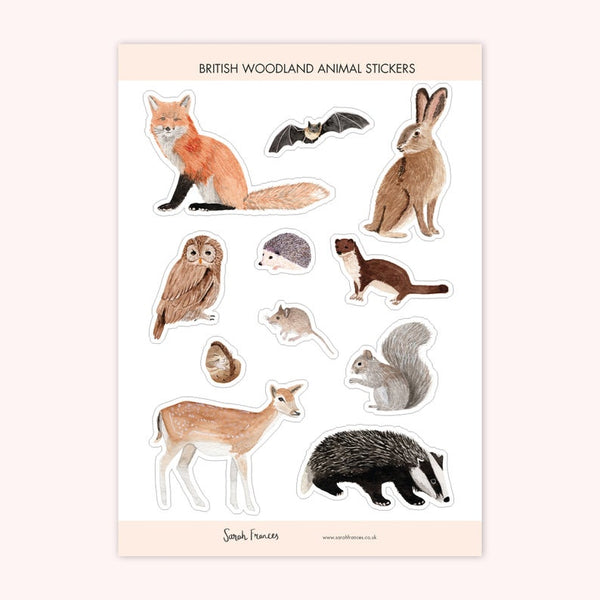 Sarah Frances sticker sheet