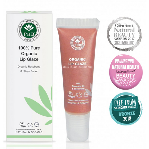 PHB 100% Pure Organic Lip Glaze - 3 shades