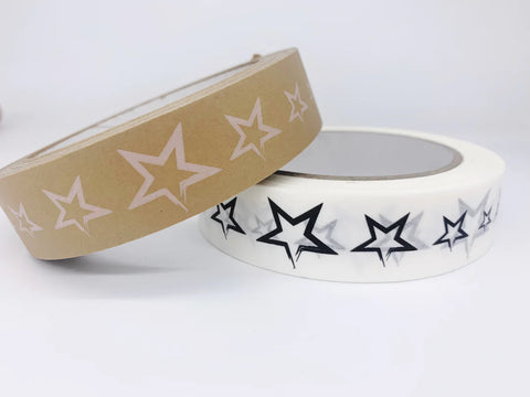 Biodegradable Paper sticky tape (Stars)