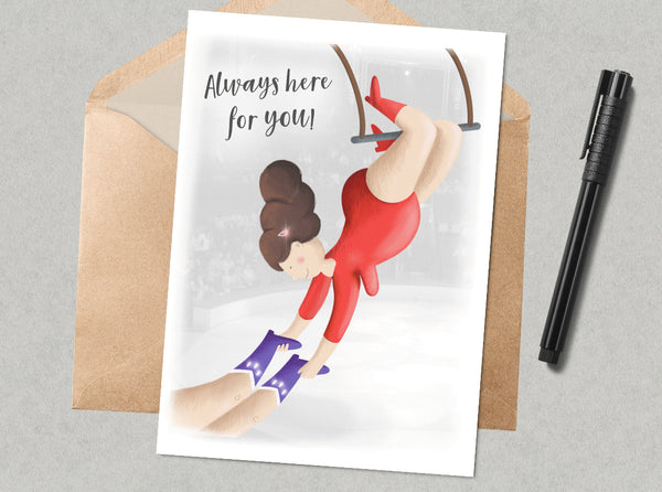 Wild swimming recycled greetings cards