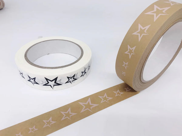 Biodegradable Paper sticky tape (Stars)