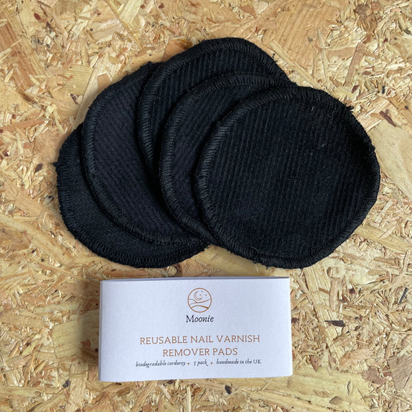 Reusable nail varnish removal pads (5pk)