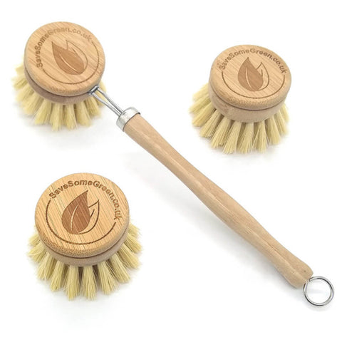 Bamboo washing up brush
