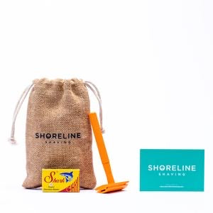 Shoreline shaving reusable razor