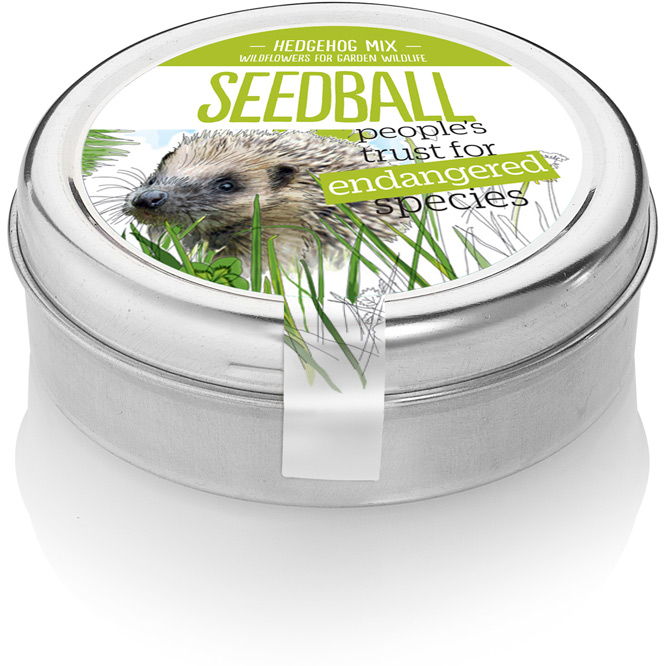 Seedball hedgehog mix seed tin 🦔