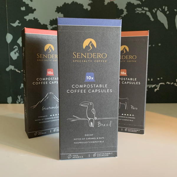 Sendero coffee nespresso capsules - cafe/decafe
