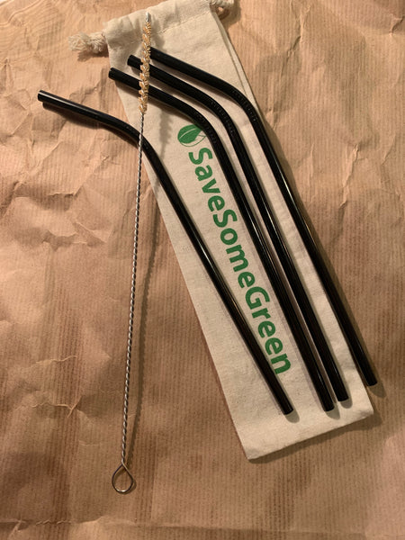 Stainless Steel angled Straw - multipack