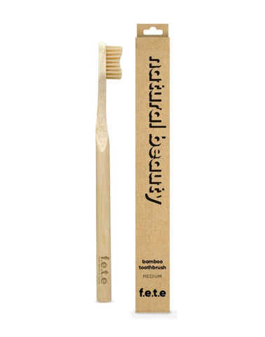 Natural Beauty - Natural Medium  (Bamboo infused bristles)