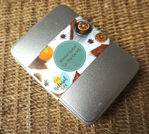 Wash kit in a tin -  Winter Spice