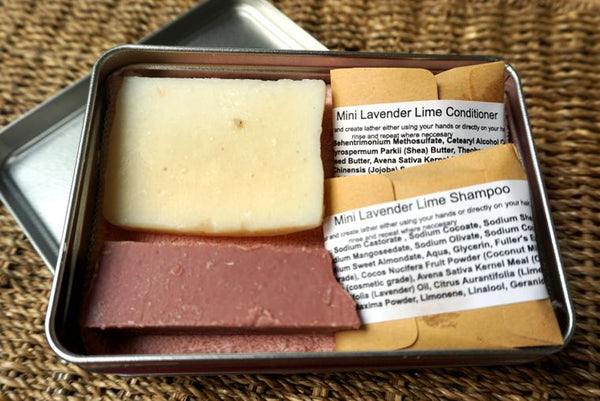 Wash kit in a tin -  Floral