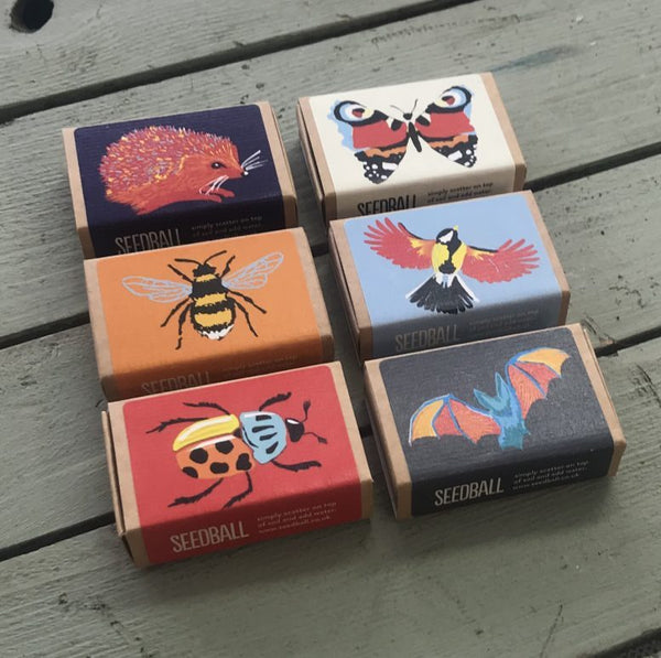 Seedball wildlife collection seedboxes