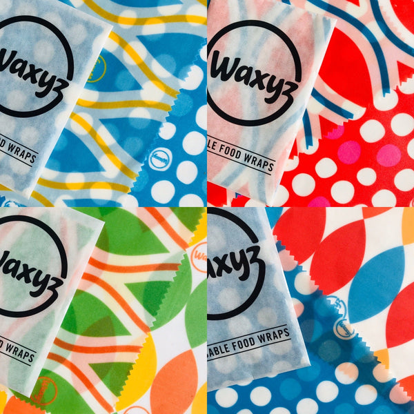 waxyz reusable wax food wraps - twin pack