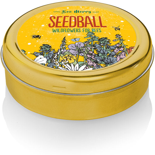 Seedball 'Bee Merry' Christmas mix tin