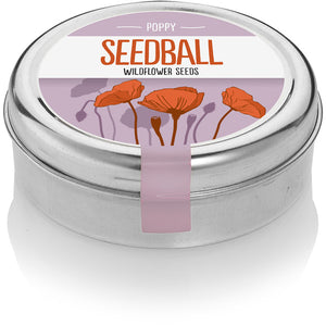 Seedball Poppy mix tin